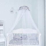 Ciel De Lit Bébé Gris Et Blanc