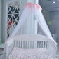 Ciel De Lit Bebe Blanc Et Rose